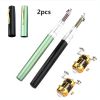 2 Set Pocket-Sized Pen Style Fishing Rod - Compact, Portable, and Ultra-Lightweight for Ice Raft, Bridge